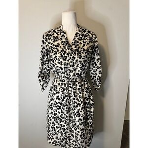 Merona Black & White Cheetah Print‎ Dress